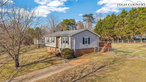 a view of a house with a patio