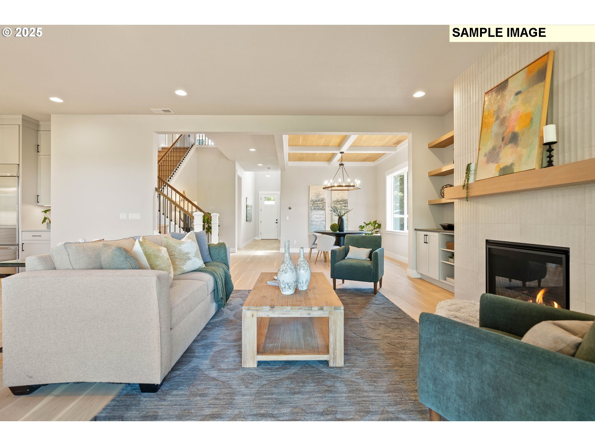 4192 Cornwall Street West Linn, OR 97068 - Photo 12 of 44 a living room with furniture and a fireplace