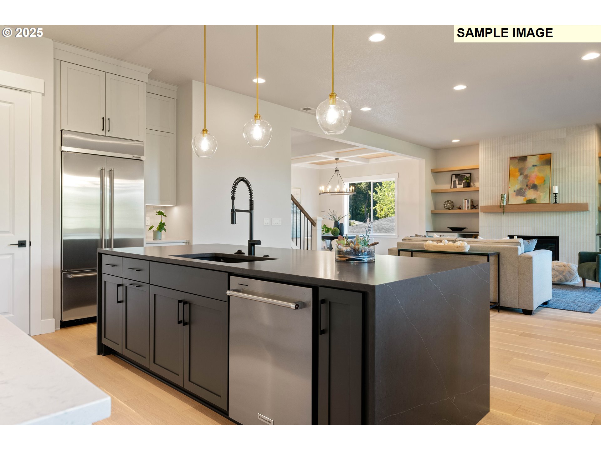 4192 Cornwall Street West Linn, OR 97068 - Photo 3 of 44 a kitchen with stainless steel appliances granite countertop a sink a stove and a refrigerator