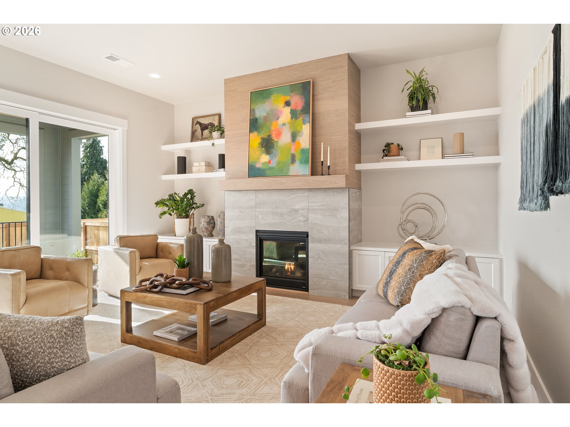 4192 Cornwall Street West Linn, OR 97068 - Photo 38 of 44 a living room with furniture and a fireplace