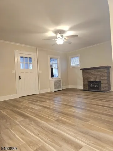 a view of a livingroom with a fireplace