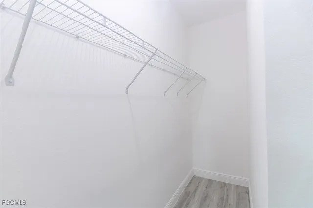 a view of small space with empty racks