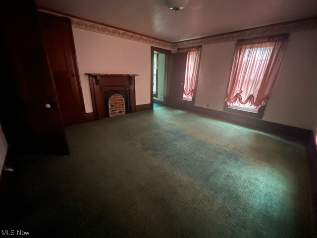 52279 Bares Run Road Hannibal, OH 43931 - Photo 8 of 17 Unfurnished living room featuring carpet floors