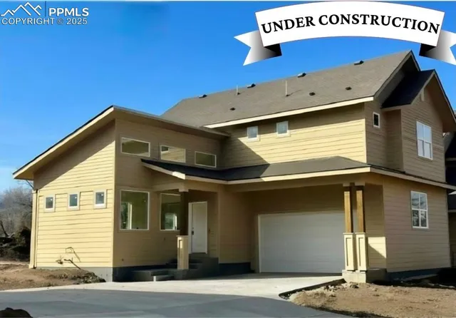 a front view of a house