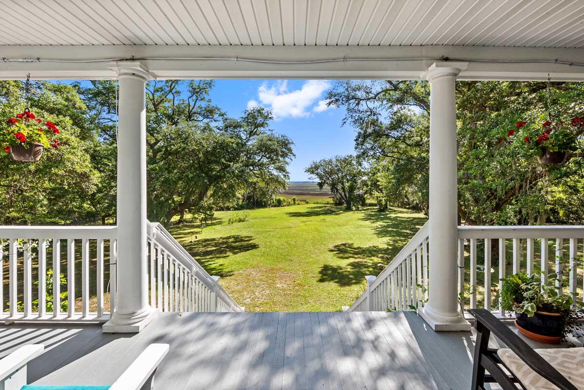 2660 Cherry Point Road Wadmalaw Island, SC 29487 - Photo 5 of 63 2660CherryPointRoadFrontPorch