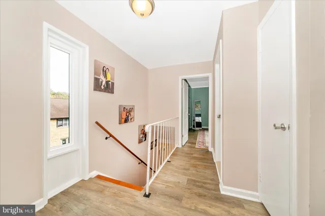 a view of a hallway with interior of the house