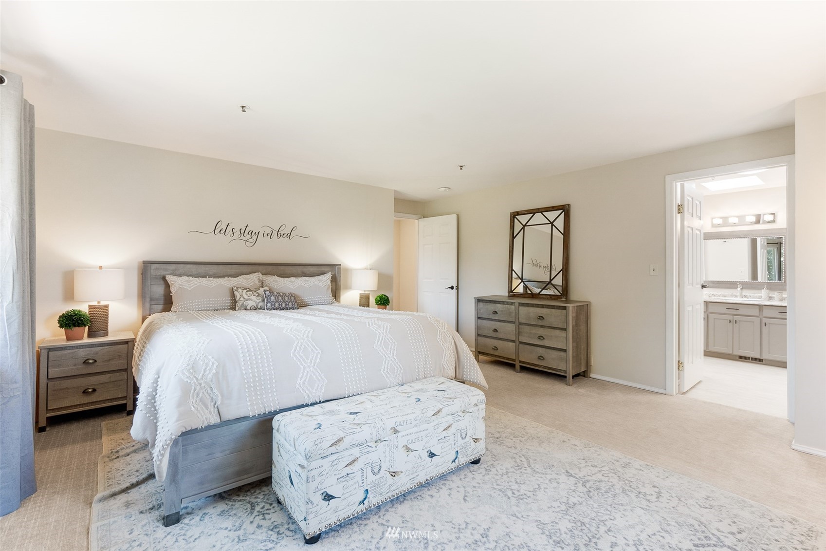 21847 Frager Road South Kent, WA 98032 - Photo 22 of 34 a bedroom with a bed and a view of cabinet