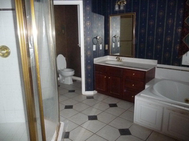 124 Rivoli Ridge Drive Macon, GA 31210 - Photo 9 of 17 a bathroom with a sink a toilet and mirror