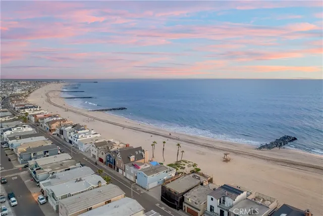 a view of an ocean and beach