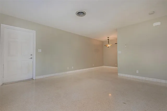 a view of an empty room