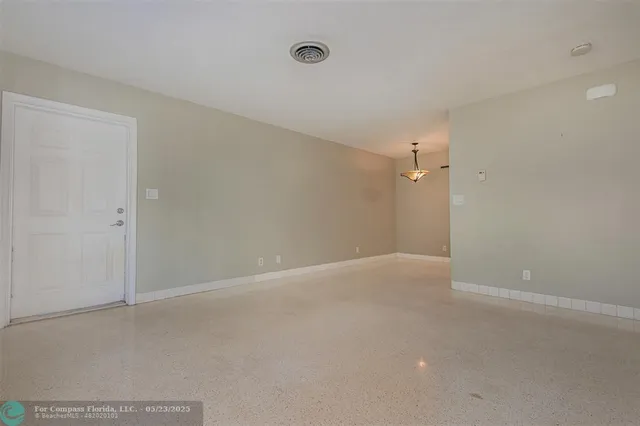 a view of an empty room