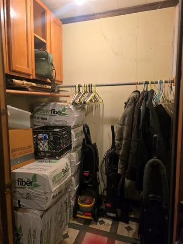 a view of storage and utility room