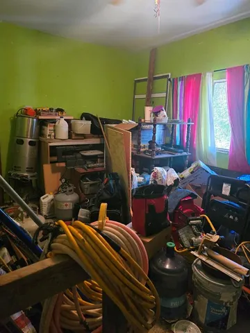 a room with musical instruments