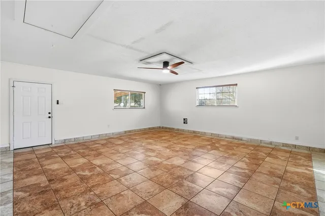 a view of a room with a empty space