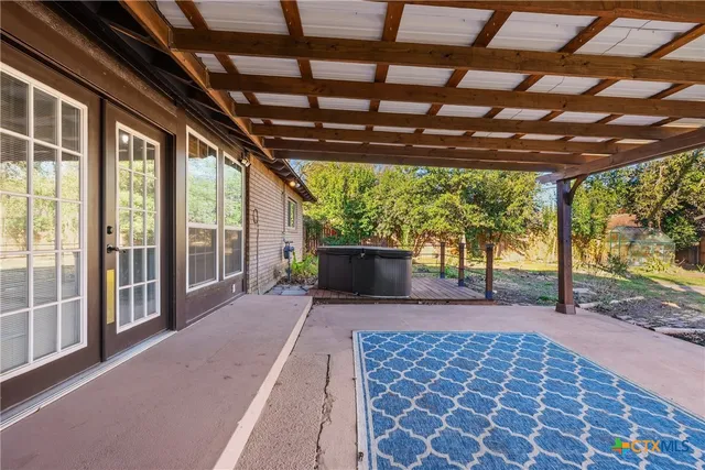 a house with garden area