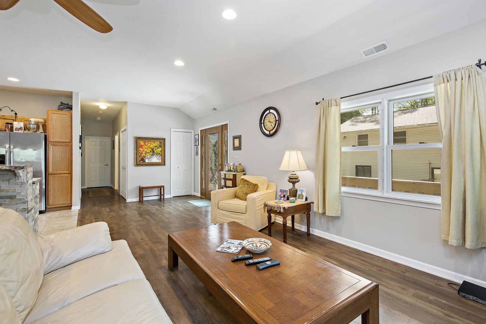 114 Deerpath Road Lake In The Hills, IL 60156 - Photo 7 of 15 a living room with fireplace furniture and a window