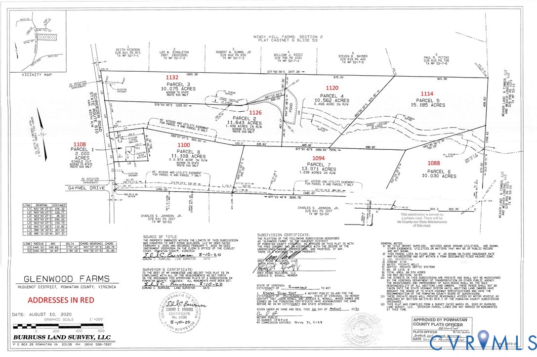 1120 Schroeder Road Powhatan, VA 23139 - Photo 1 of 1 Parcel map