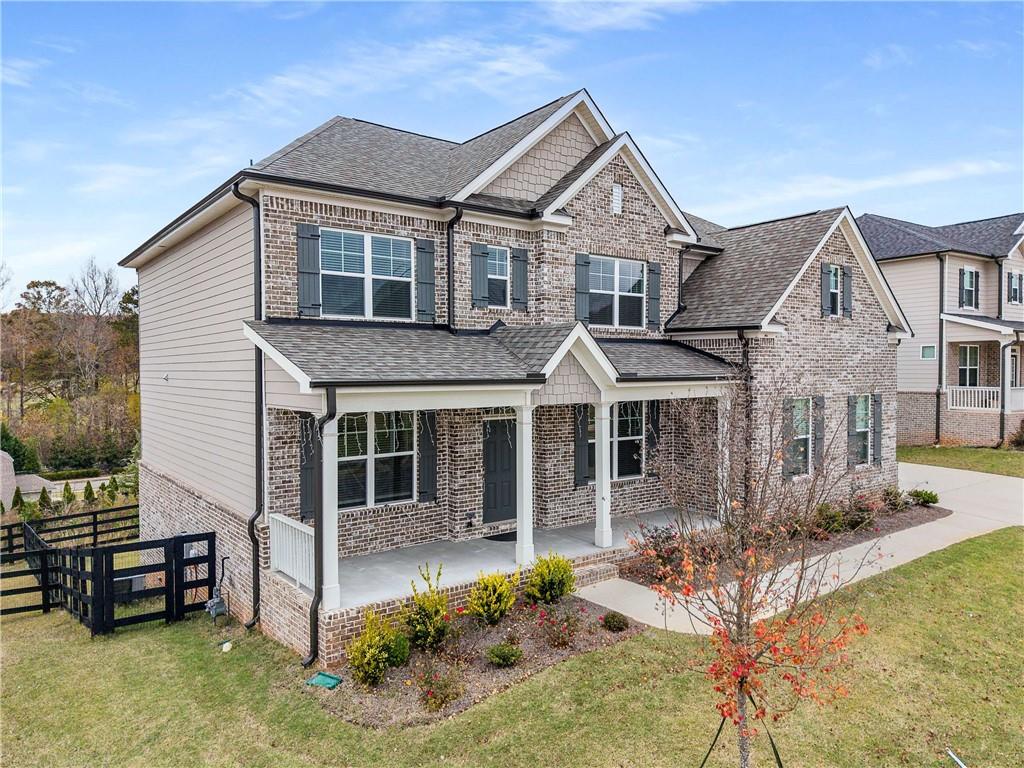 162 Carmichael Drive Canton, GA 30115 - Photo 3 of 57 front view of a house with a yard