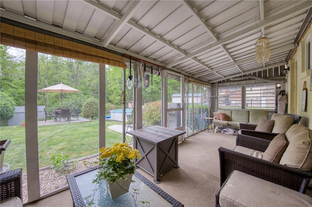 223 Amity Road Glenshaw, PA 15116 - Photo 20 of 42 View from your Three Season Room to your back yard