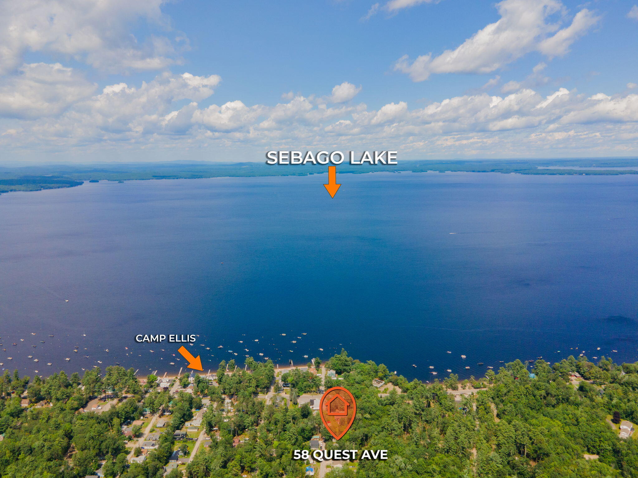 58 Quest Avenue Sebago, ME 04029 - Photo 7 of 44 58 Quest drone 1