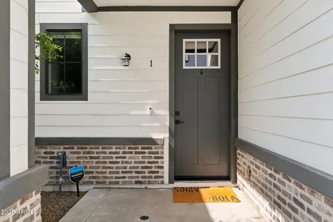 a view of entrance door of the house