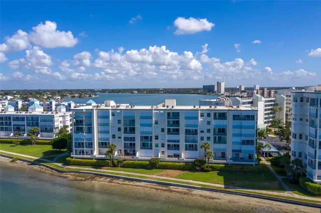 an aerial view of a city