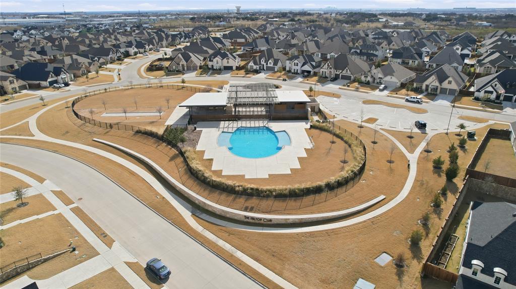 2188 Cloverfern Way Haslet, TX 76052 - Photo 27 of 30 an aerial view of a house with swimming pool