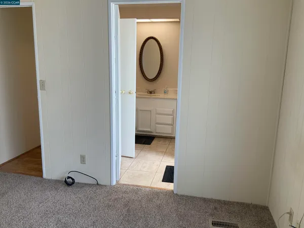 a view of room with cabinets