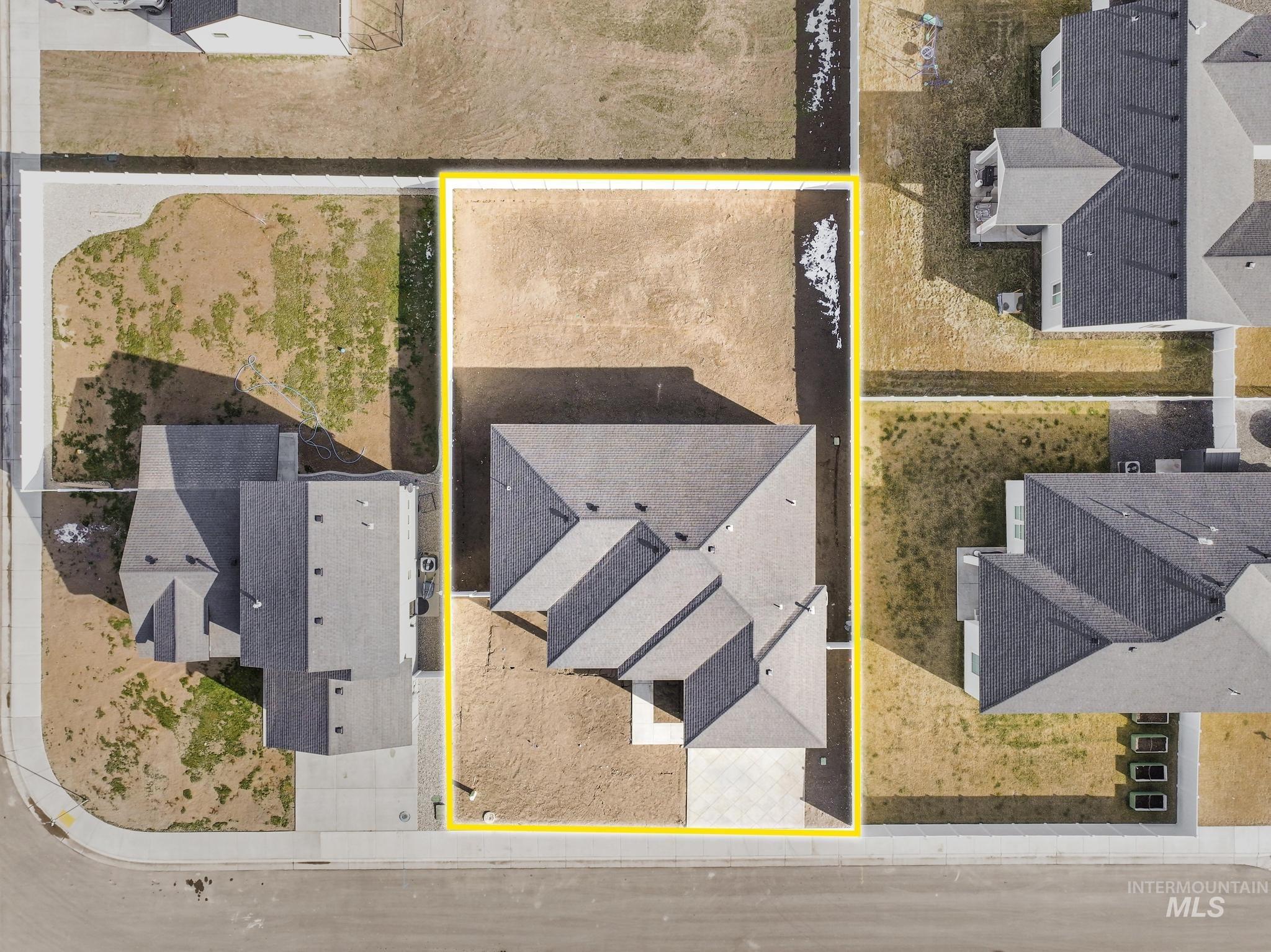 1316 K Street Rupert, ID 83350 - Photo 33 of 44 Aerial view of residential area with property boundaries highlighted