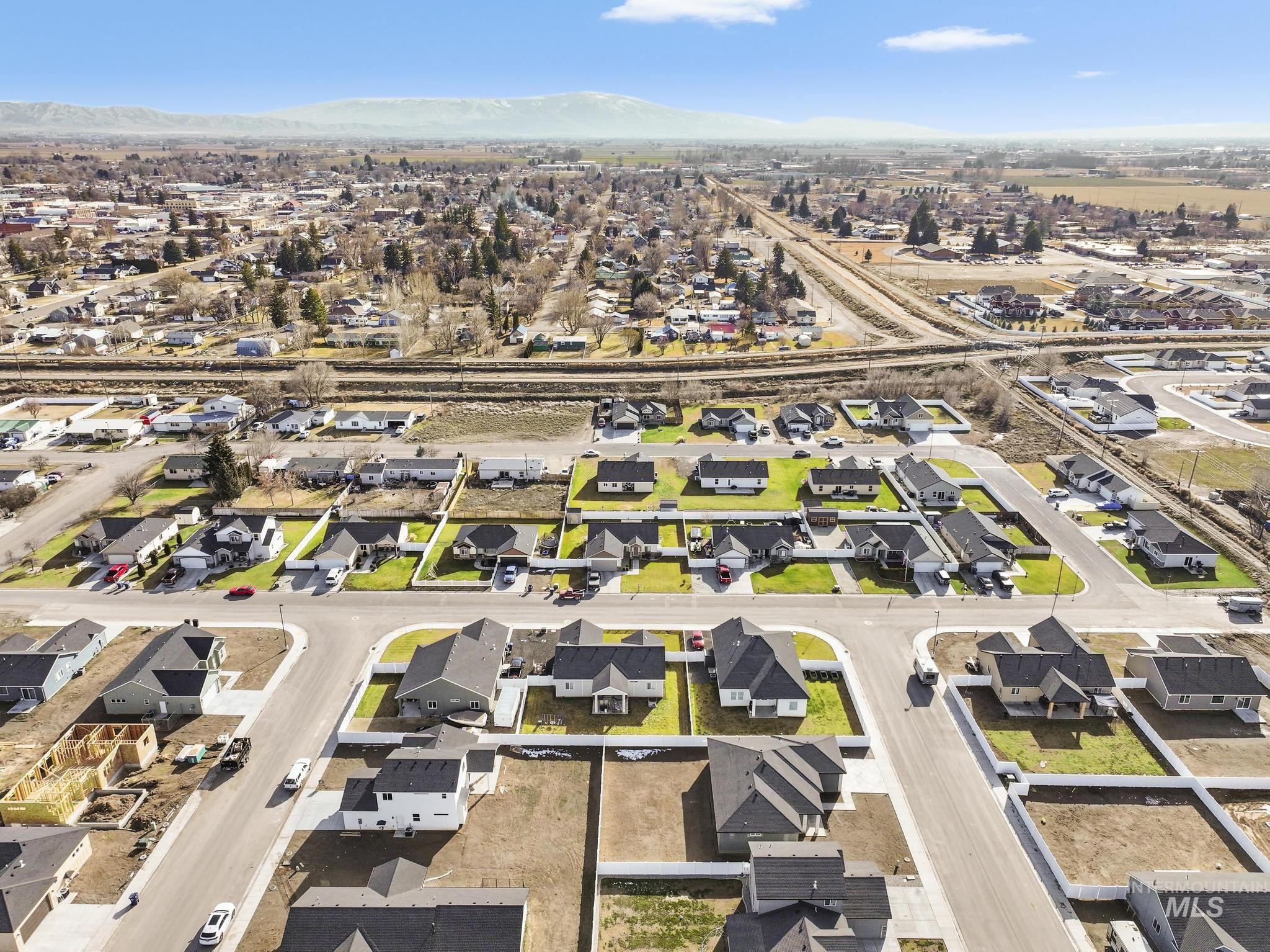 1316 K Street Rupert, ID 83350 - Photo 42 of 44 Aerial view of property's location featuring nearby suburban area and mountains