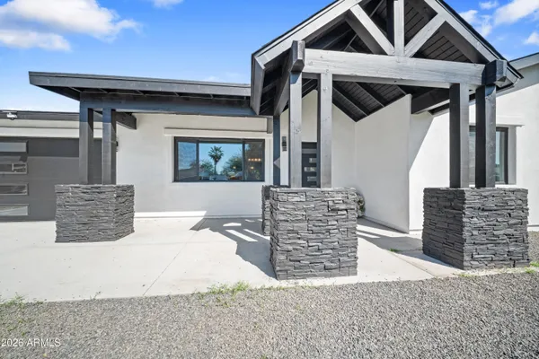 a view of outdoor space kitchen and hall