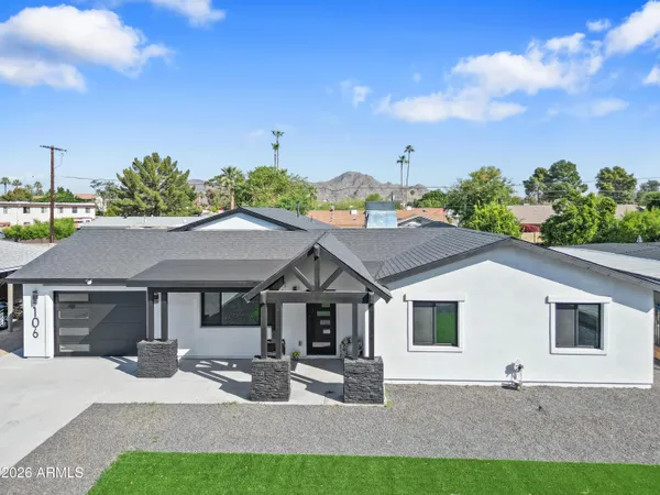 a aerial view of a house