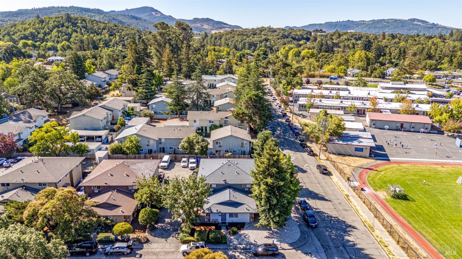 5020 Roma Street Santa Rosa, CA 95409 - Photo 28 of 29 an aerial view of residential houses with outdoor space