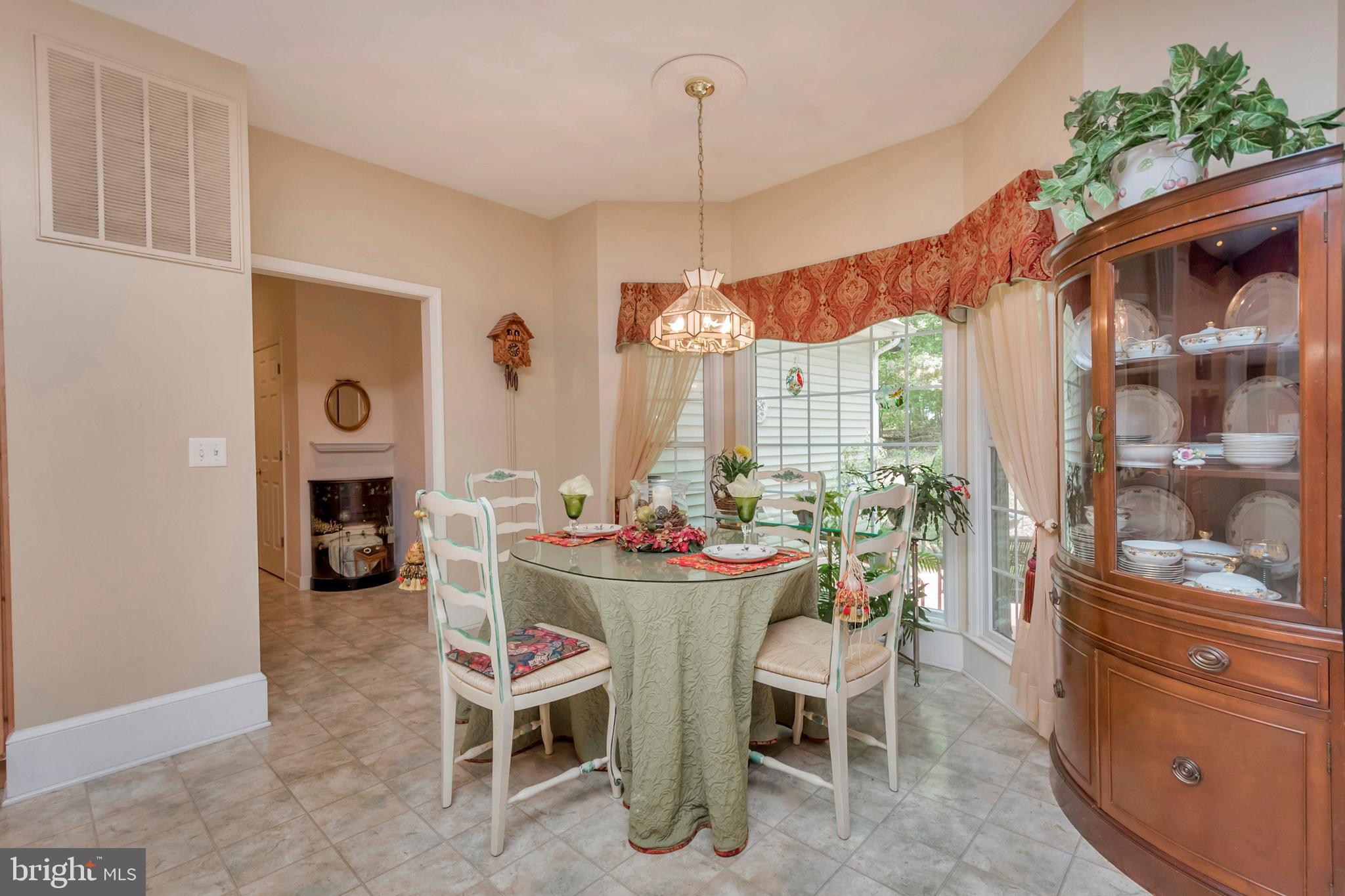 Intimate dining space