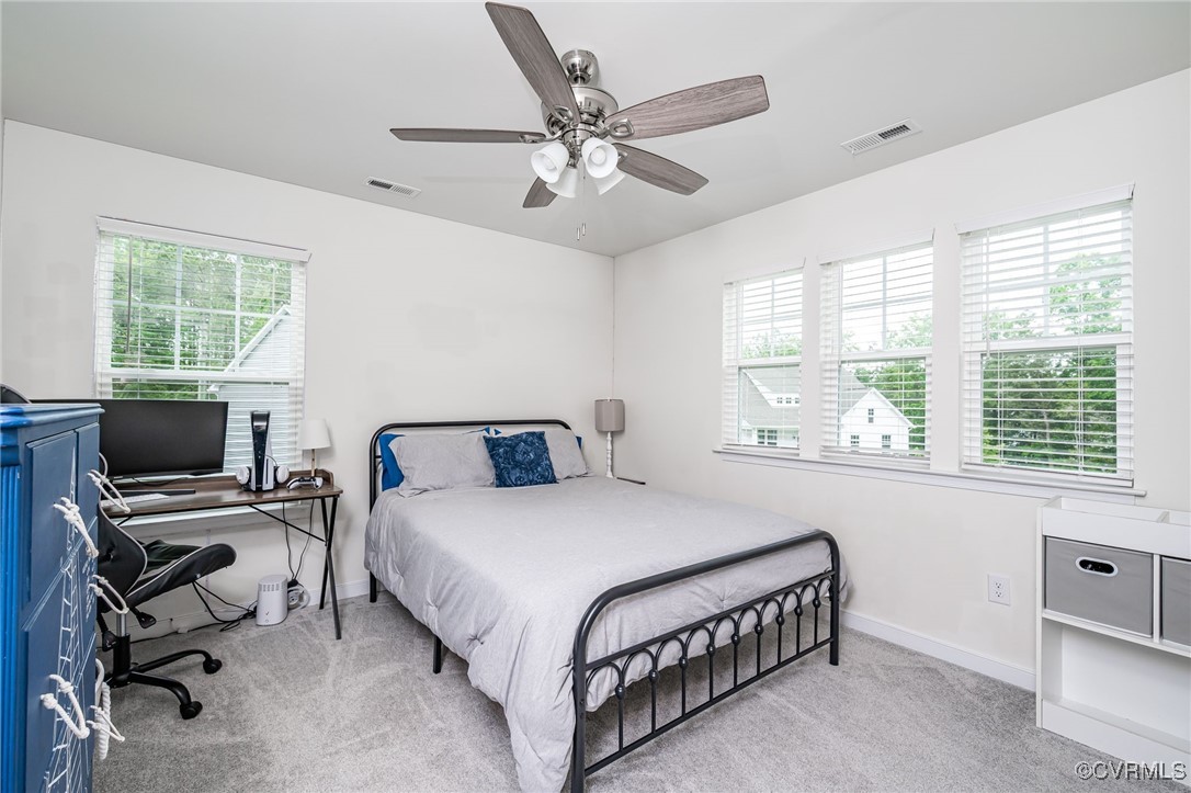 8006 Bole Hat Road Chesterfield, VA 23832 - Photo 35 of 47 Carpeted bedroom with baseboards, a desk, and a ce