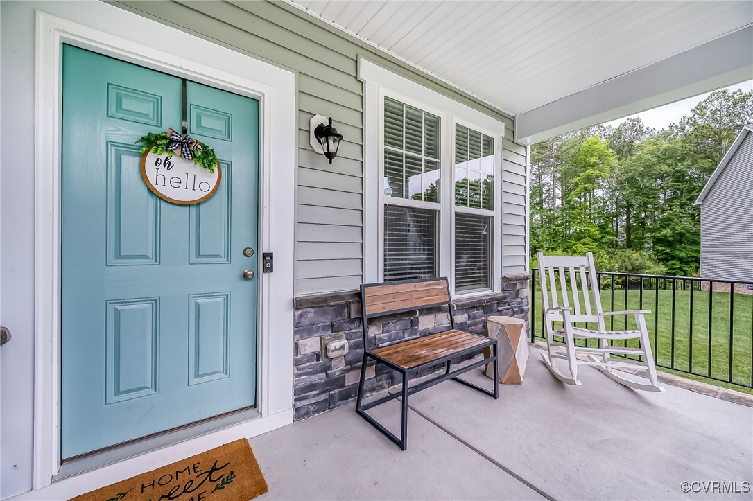 8006 Bole Hat Road Chesterfield, VA 23832 - Photo 8 of 47 Doorway to property featuring covered porch and st