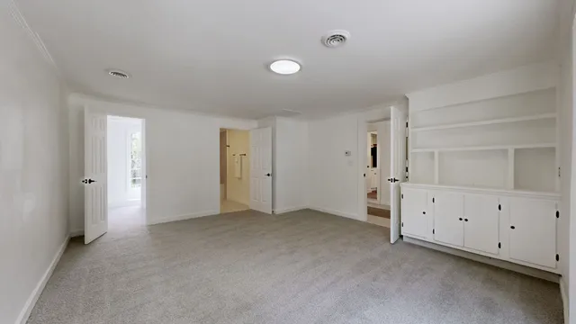 a view of an empty room