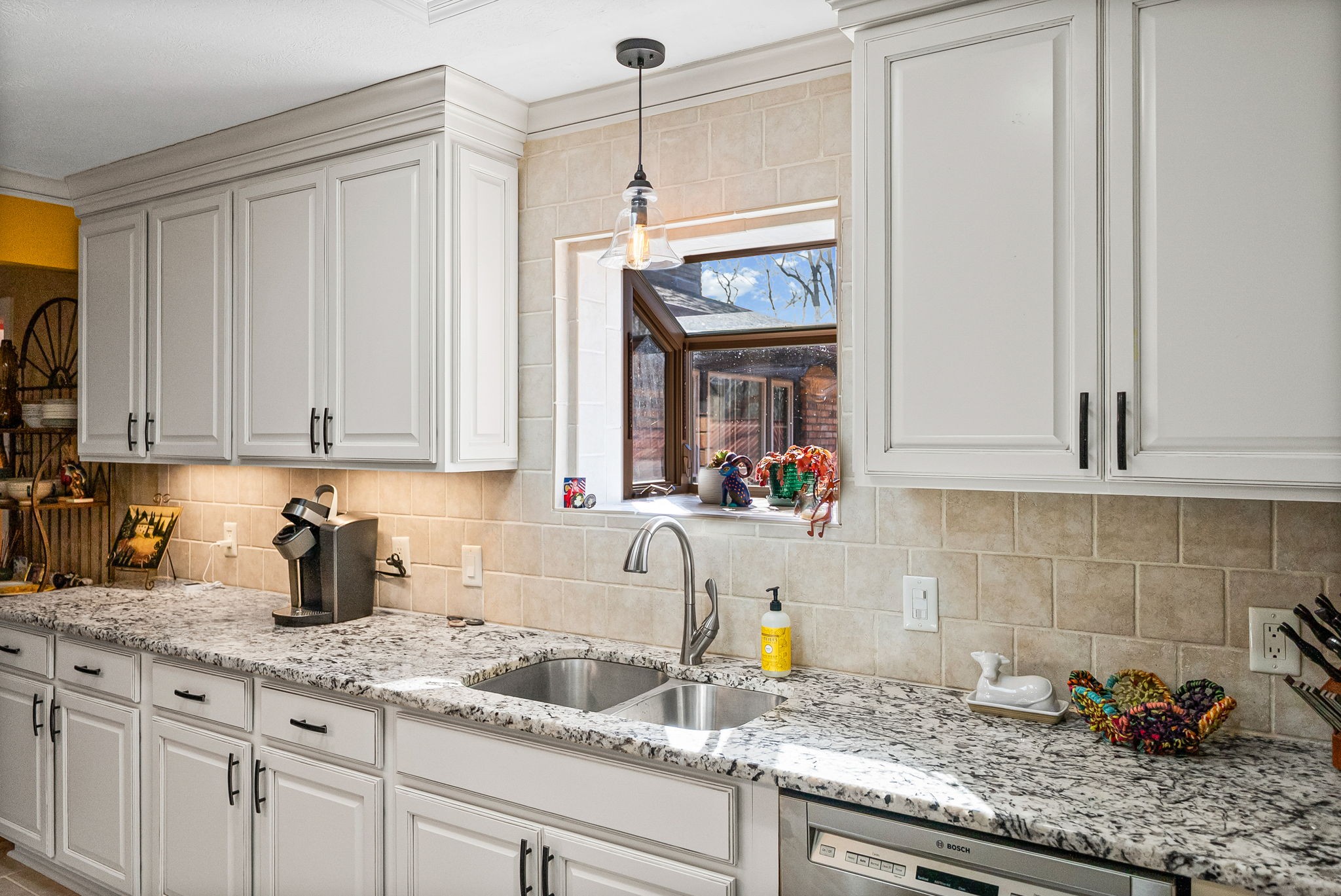 2419 Williams Hollow Road McEwen, TN 37101 - Photo 13 of 85 a kitchen with granite countertop a sink stainless steel appliances and cabinets