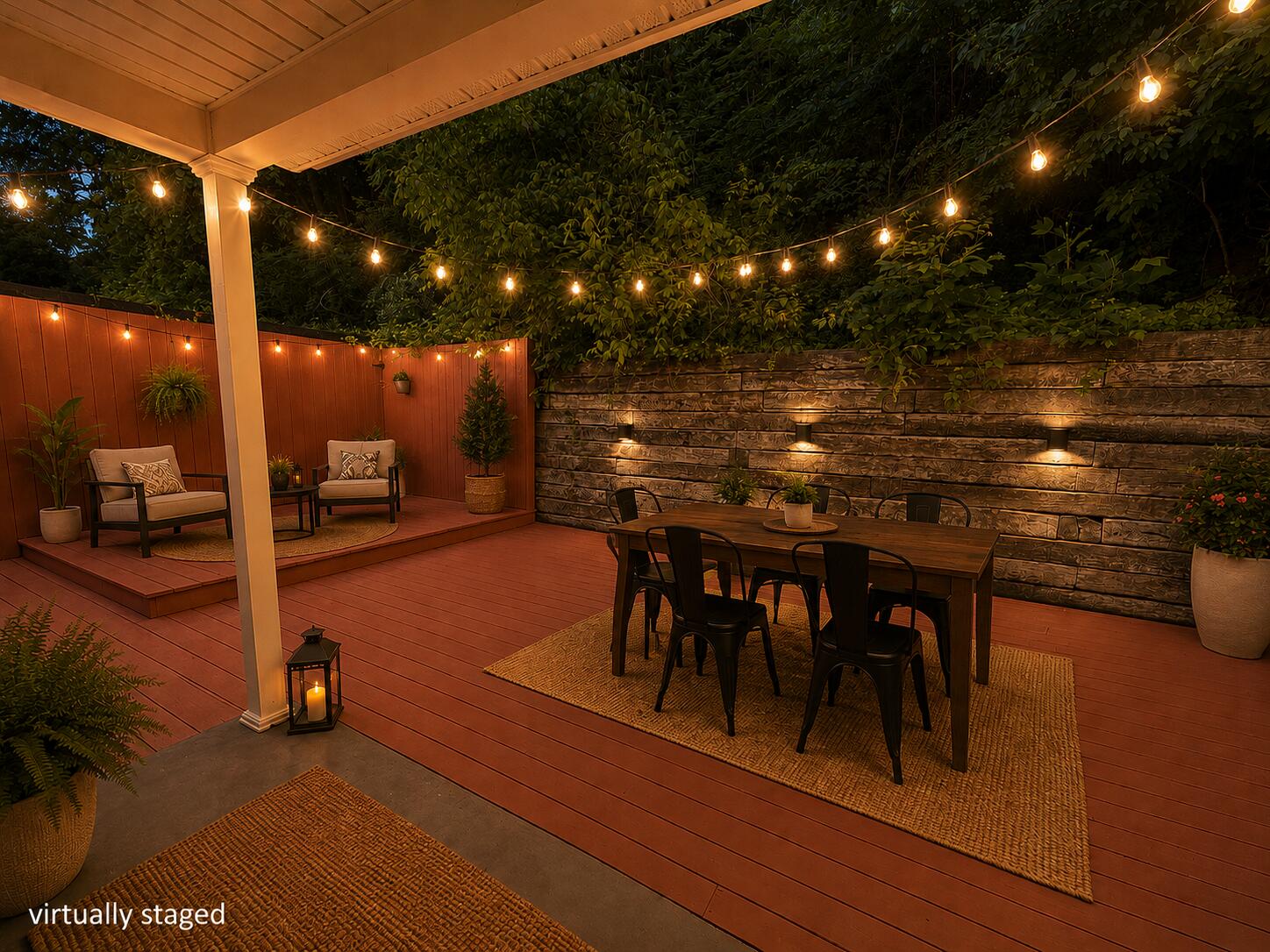 2901 Riverside Drive Bassett, VA 24055 - Photo 3 of 48 2901 Riverside Back patio virtually stag