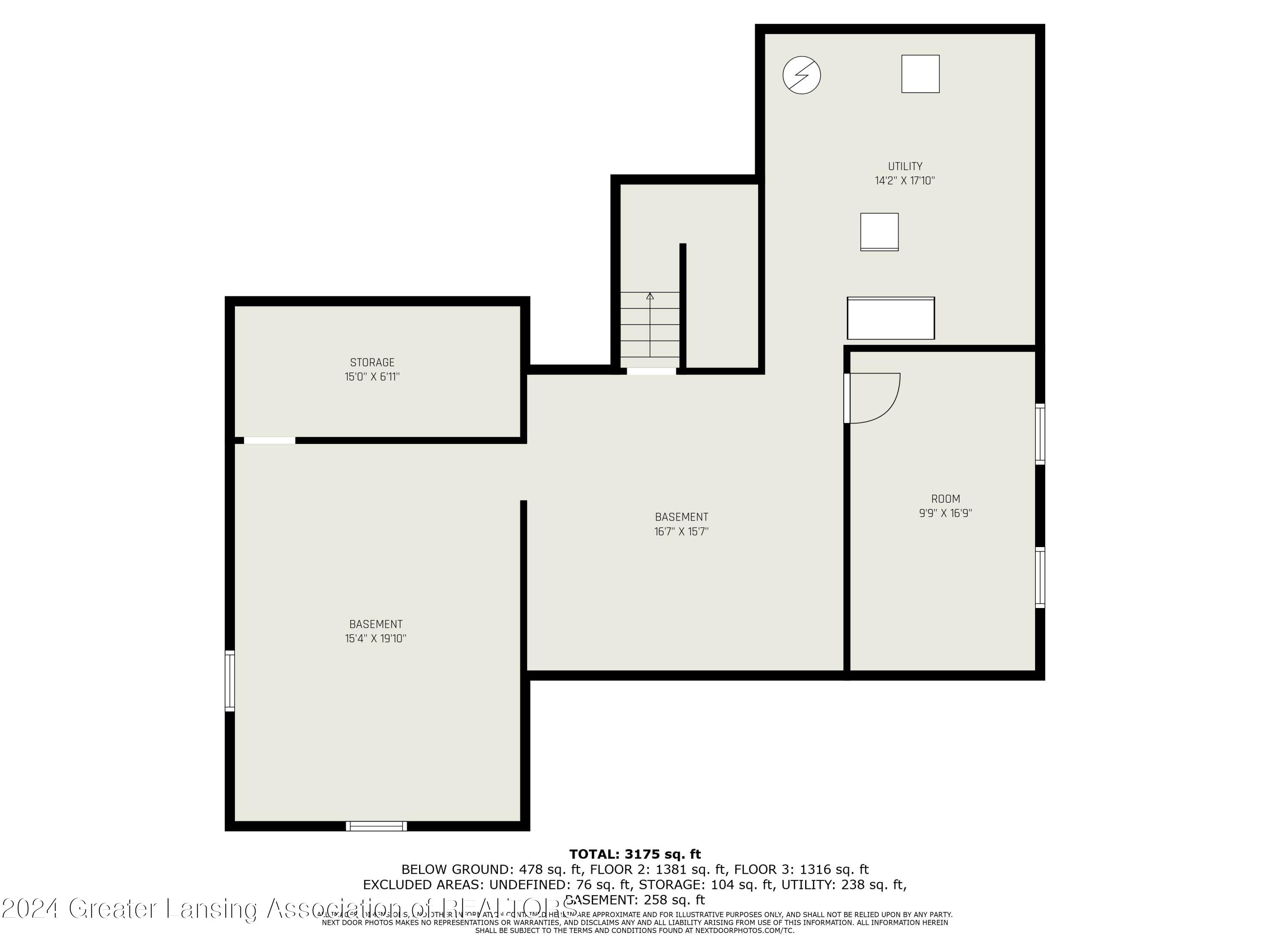 550 Kelly Road Leslie, MI 49251 - Photo 35 of 35 Basement Floor Plan