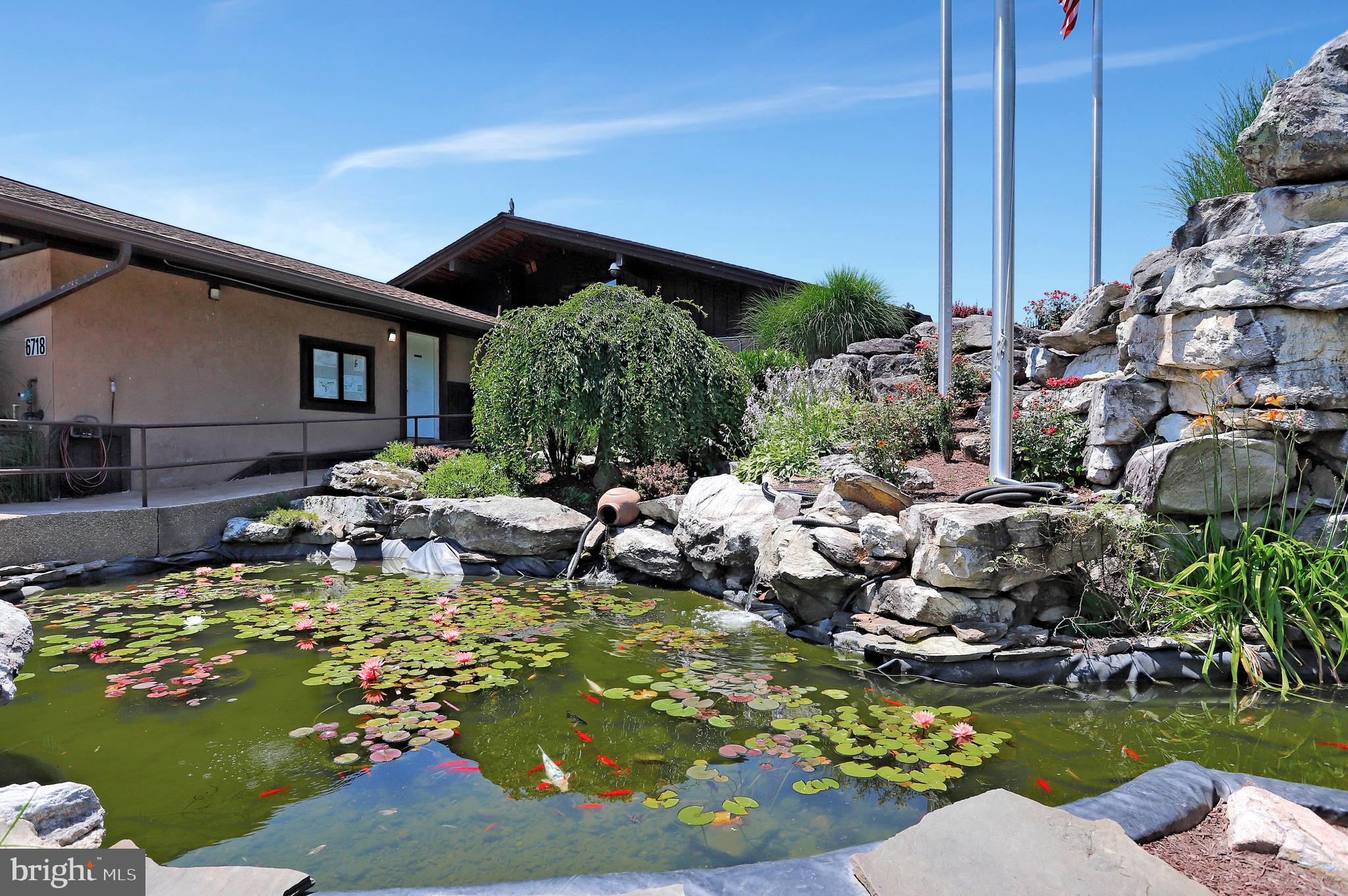6705 West Lakeridge Road New Market, MD 21774 - Photo 18 of 39 a view of a swimming pool with lawn chairs under an umbrella