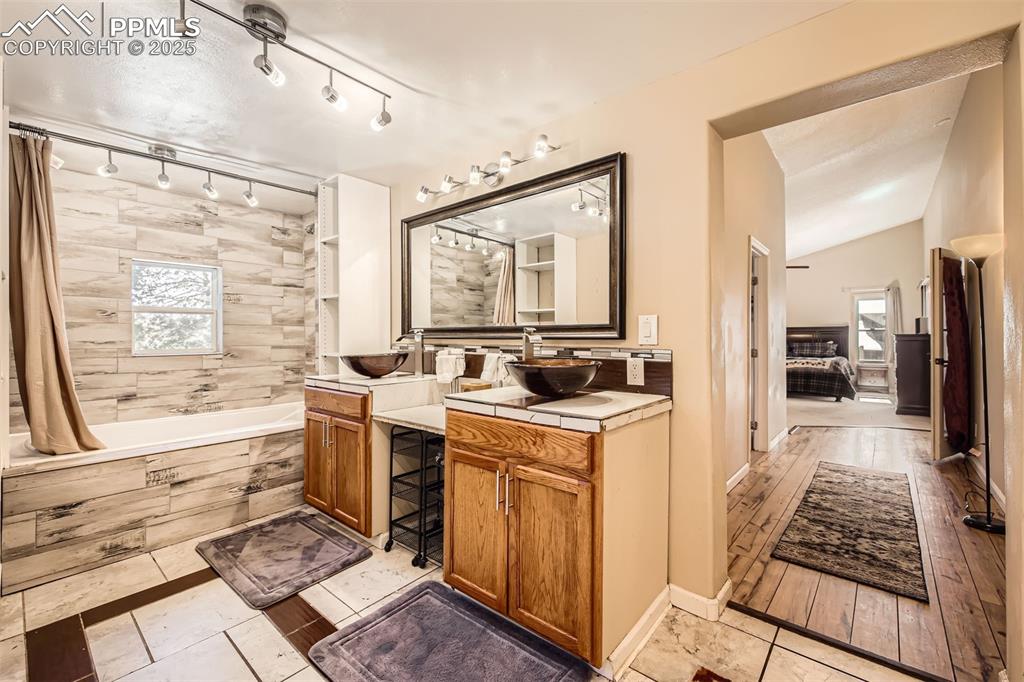 46 Barr Lake Circle Divide, CO 80814 - Photo 18 of 47 a kitchen with a stove a sink and a refrigerator