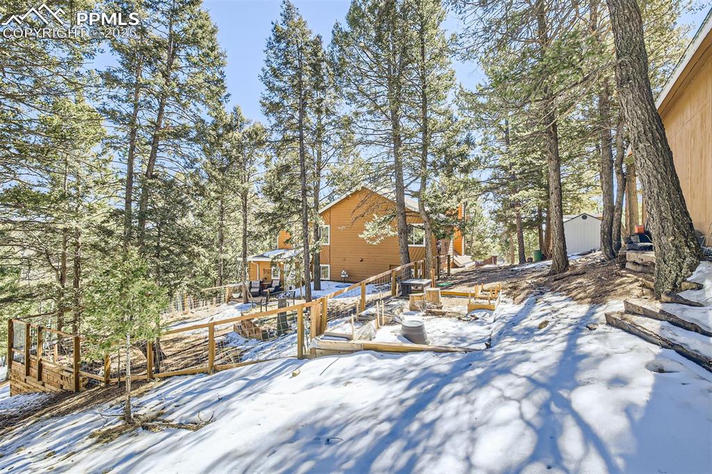 46 Barr Lake Circle Divide, CO 80814 - Photo 25 of 47 a view of a backyard with sitting area
