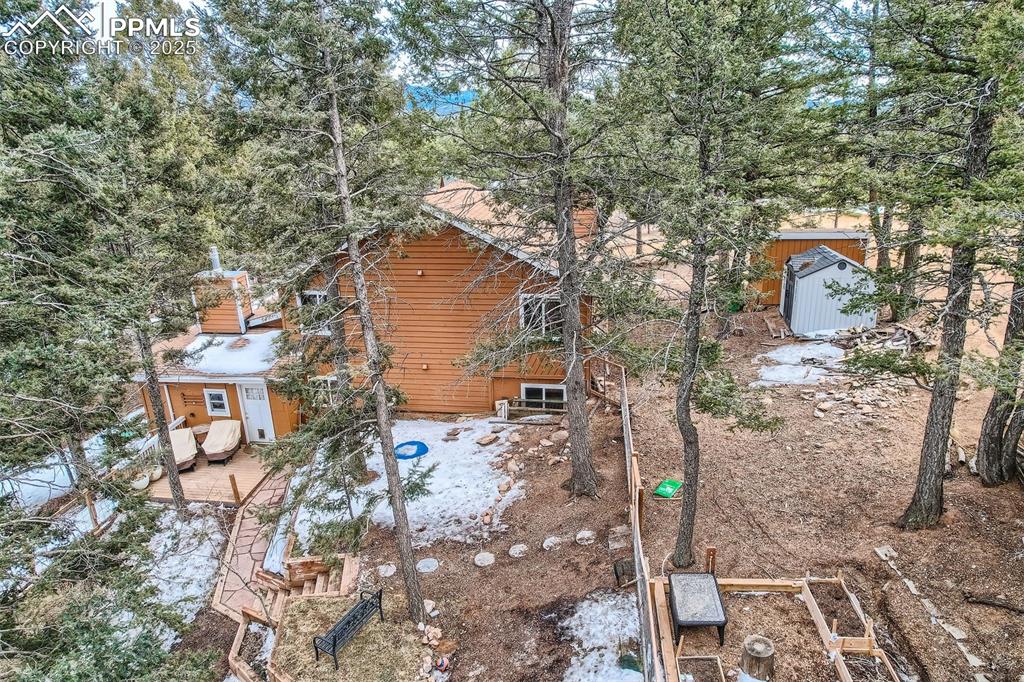 46 Barr Lake Circle Divide, CO 80814 - Photo 33 of 47 a view of a house with a yard