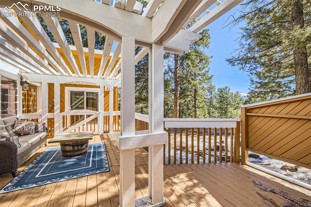 46 Barr Lake Circle Divide, CO 80814 - Photo 5 of 47 a view of a balcony with chairs