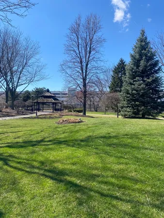 a view of a backyard of the house