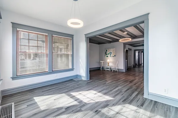 a front view of a house with a porch