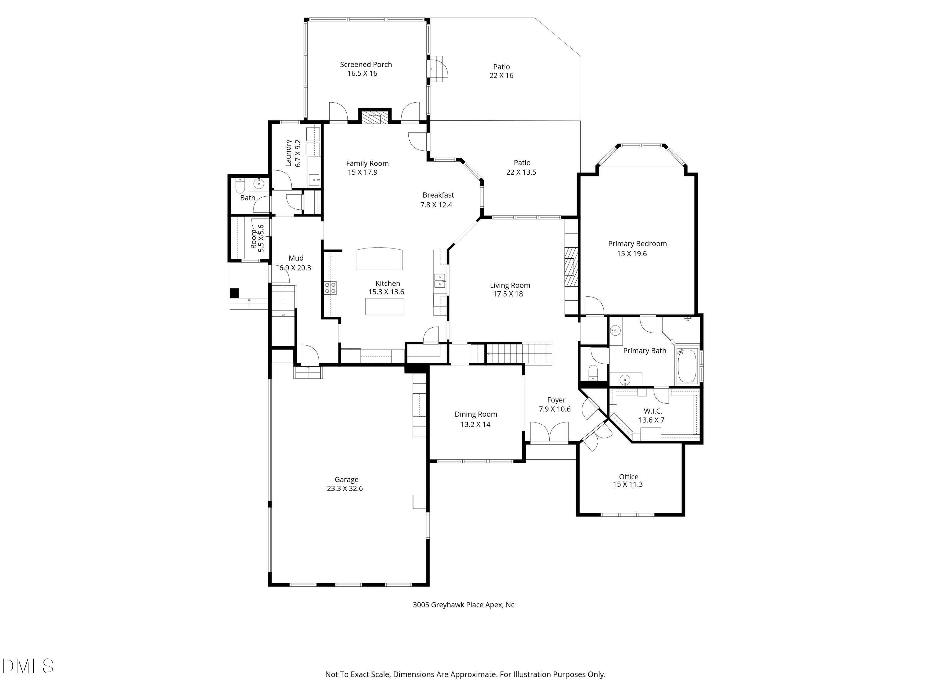 3005 Greyhawk Place Apex, NC 27539 - Photo 81 of 88 1st_floor_3005_greyhawk_place_apex_witho