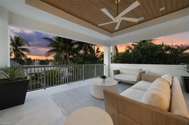 a outdoor living space with furniture and garden view