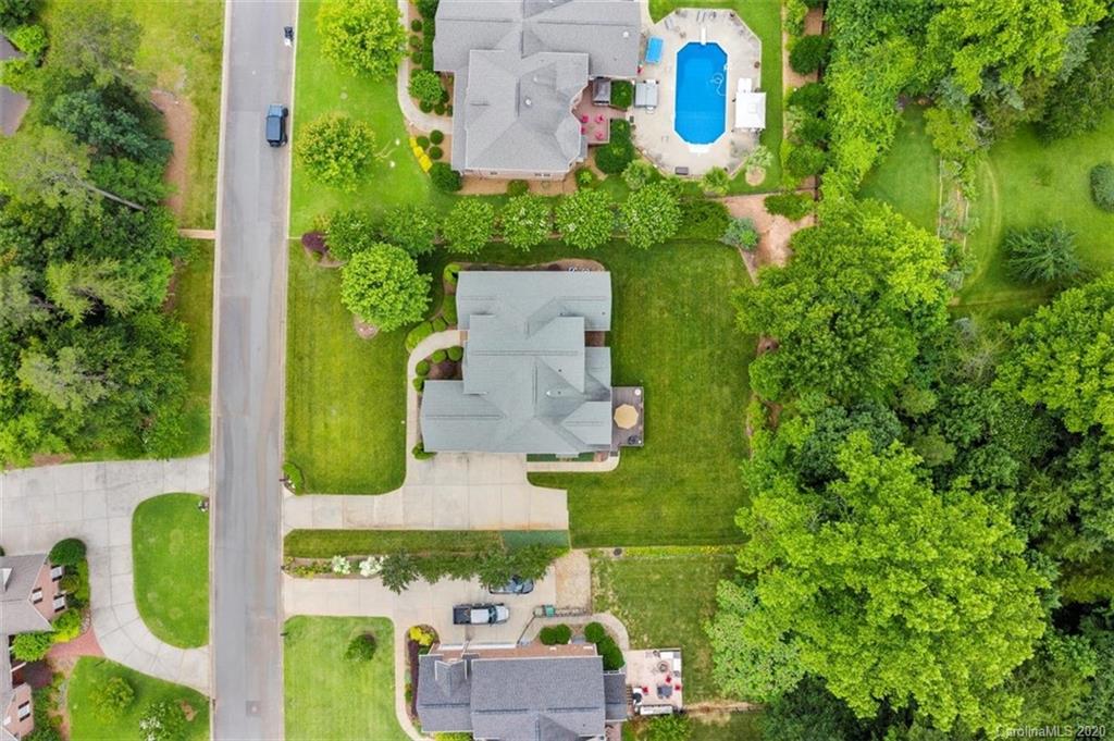 142 Spring Branch Road Fort Mill, SC 29715 - Photo 43 of 48 an aerial view of a house with outdoor space and swimming pool